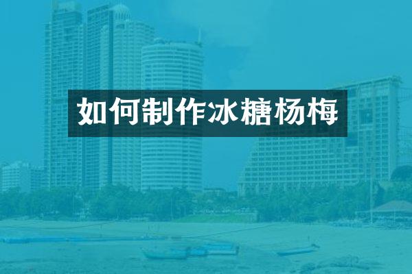 如何制作冰糖杨梅