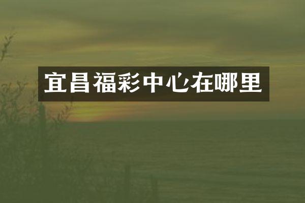 宜昌中心在哪里
