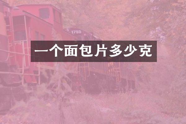 一个面包片多少克