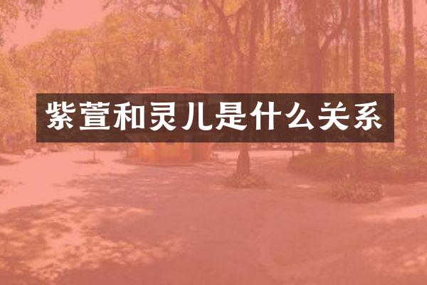 紫萱和灵儿是什么关系