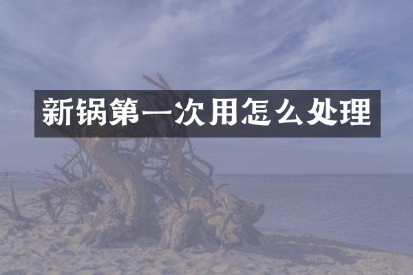 新锅第一次用怎么处理