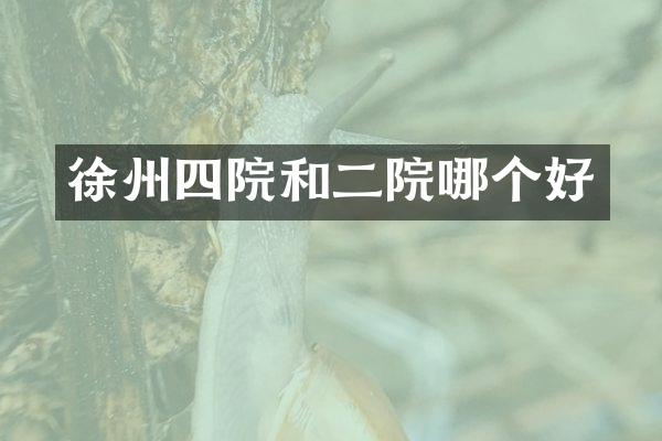 徐州四院和二院哪个好