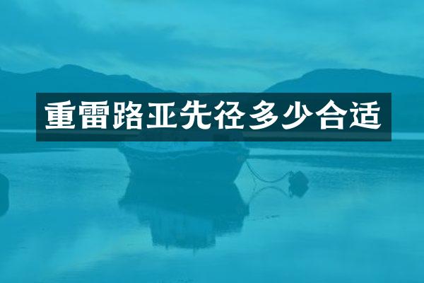 重雷路亚先径多少合适