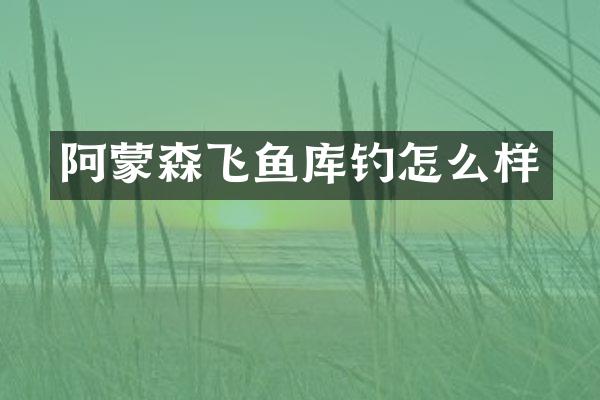 阿蒙森飞鱼库钓怎么样