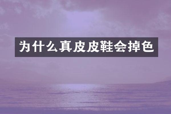 为什么真皮皮鞋会掉色