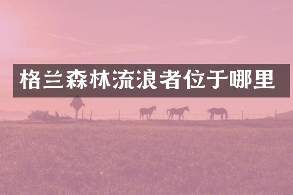 格兰森林流浪者位于哪里