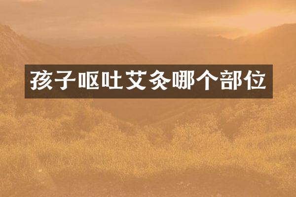 孩子呕吐艾灸哪个部位