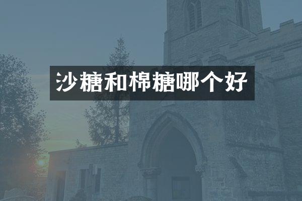 沙糖和棉糖哪个好