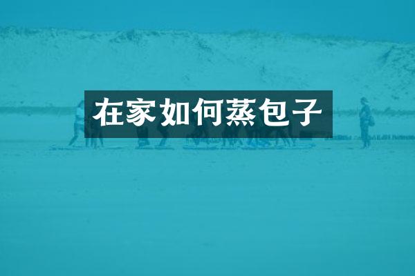 在家如何蒸包子