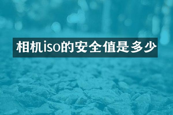 相机iso的安全值是多少