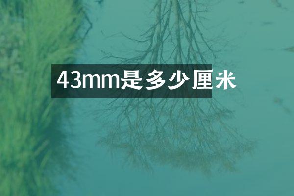 43mm是多少厘米