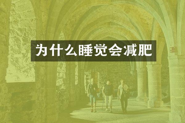 为什么睡觉会减肥
