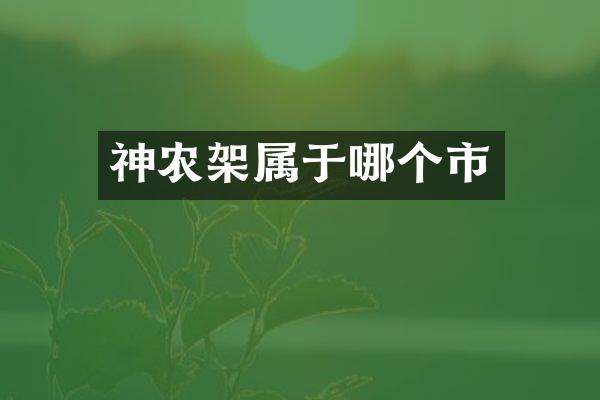 神农架属于哪个市
