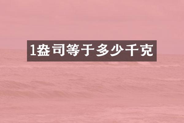 1等于多少千克