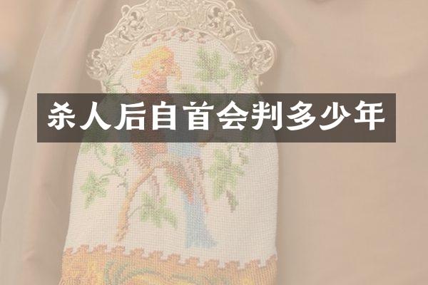 后自首会判多少年