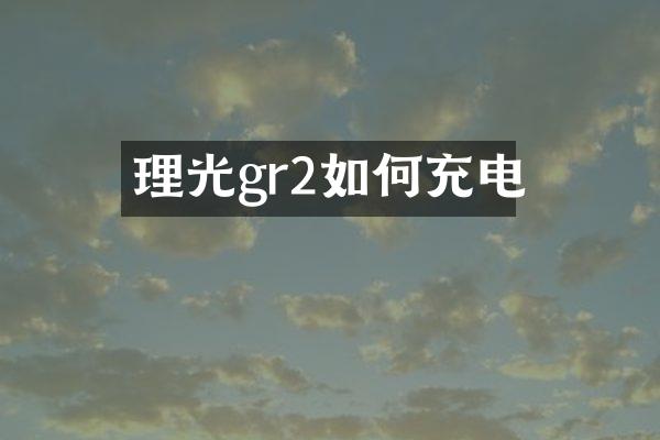 理光gr2如何充电