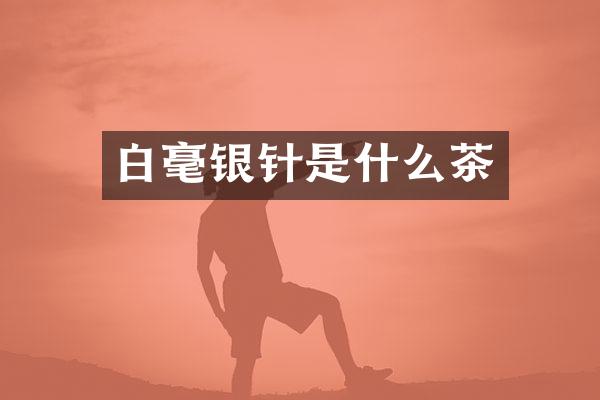 白毫银针是什么茶
