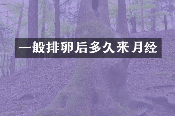 一般排卵后多久来月经