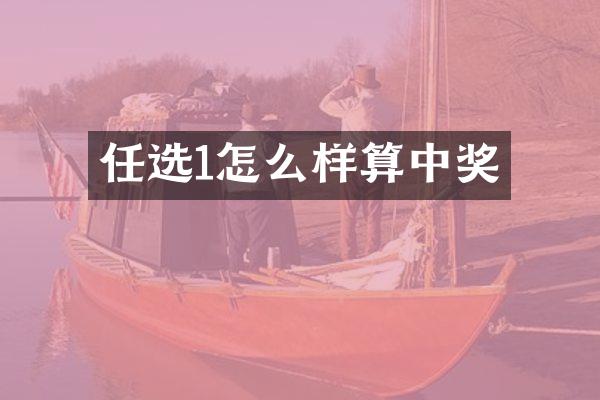 任选1怎么样算中奖