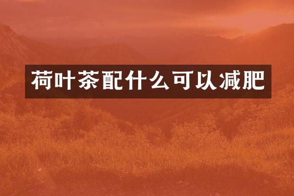 荷叶茶配什么可以减肥