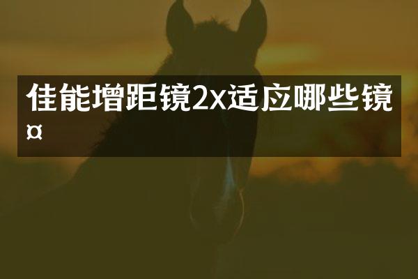 佳能增距镜2x适应哪些镜头