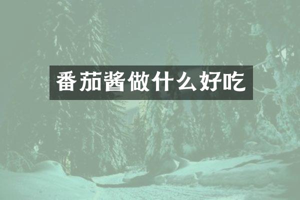 番茄酱做什么好吃