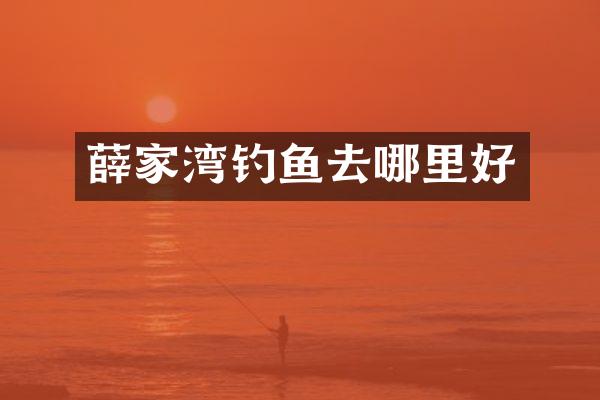 薛家湾钓鱼去哪里好