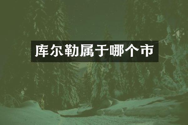 库尔勒属于哪个市