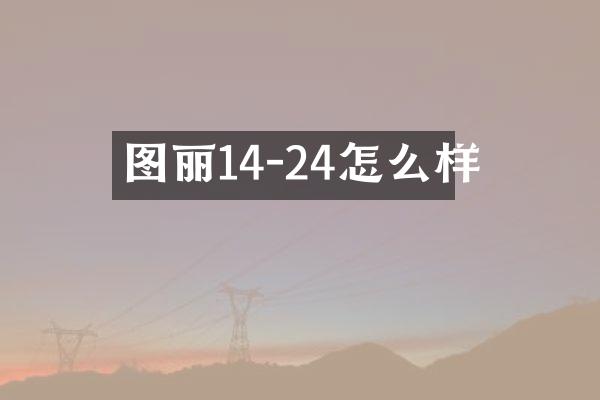 图丽14-24怎么样