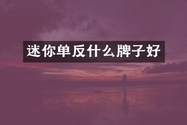 迷你单反什么牌子好