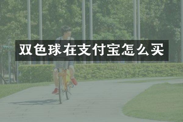 双色球在支付宝怎么买