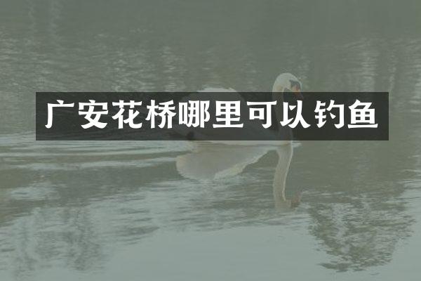 广安花桥哪里可以钓鱼