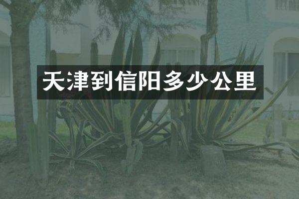 天津到信阳多少公里