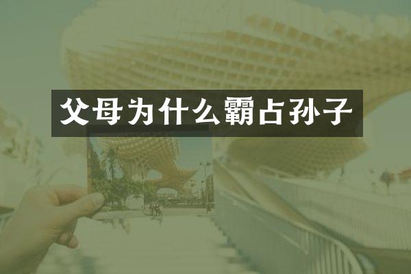 父母为什么霸占孙子