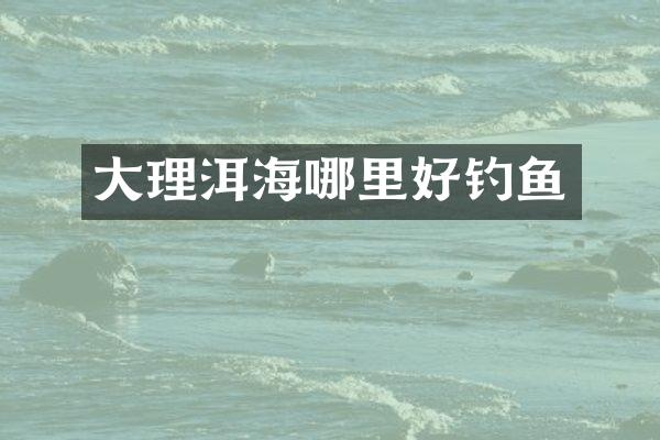大理洱海哪里好钓鱼