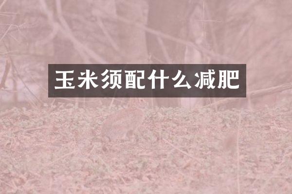 玉米须配什么减肥