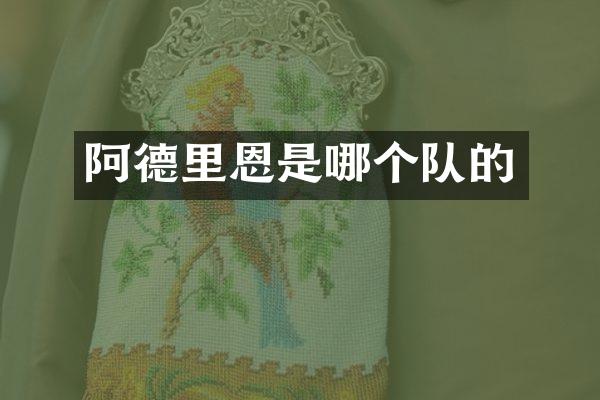 阿德里恩是哪个队的
