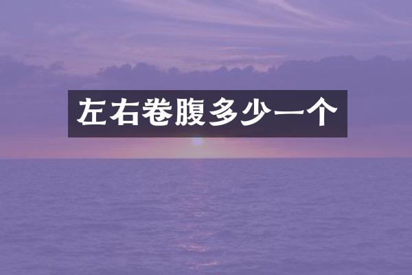 左右卷腹多少一个