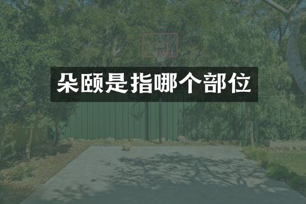 朵颐是指哪个部位