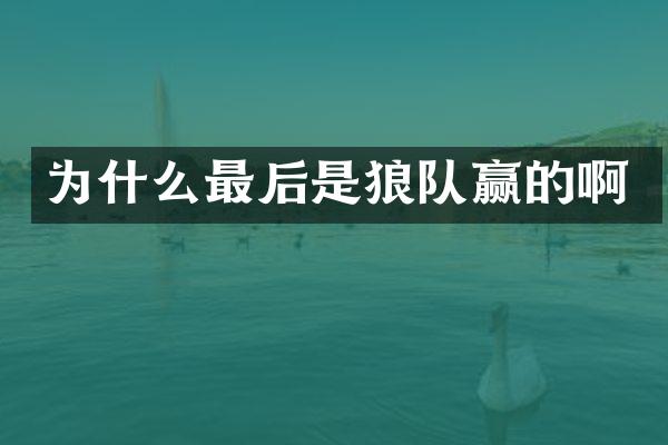 为什么最后是狼队赢的啊