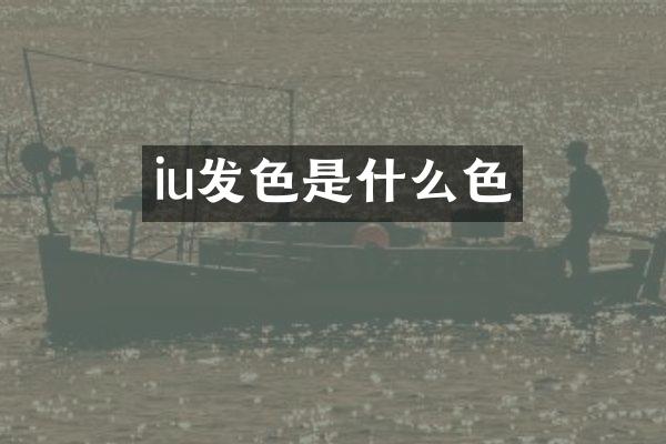 iu发色是什么色