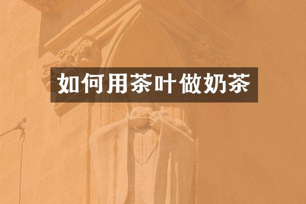 如何用茶叶做奶茶