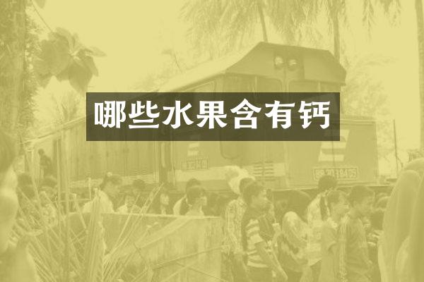 哪些水果含有钙