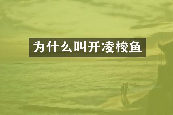为什么叫开凌梭鱼