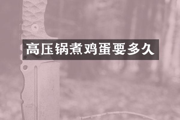 高压锅煮鸡蛋要多久