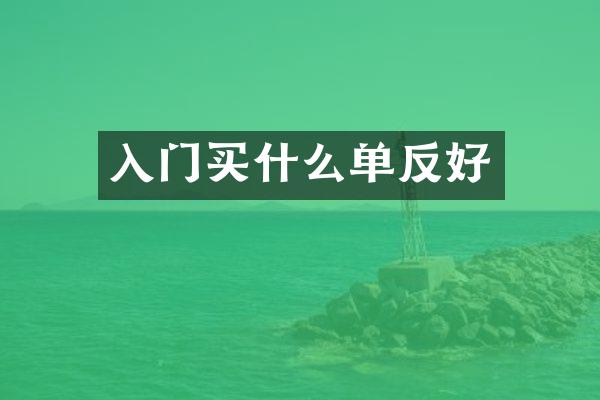 入门买什么单反好