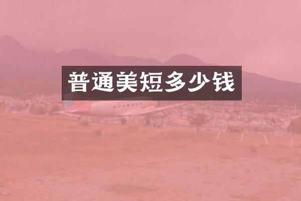 普通美短多少钱