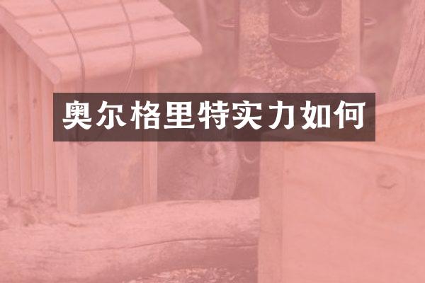 奥尔格里特实力如何