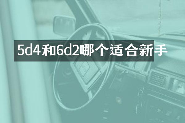 5d4和6d2哪个适合新手