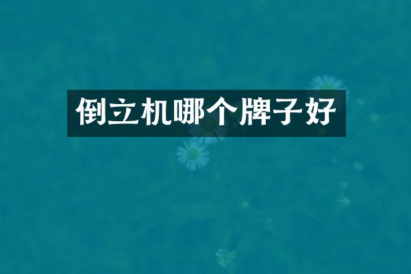倒立机哪个牌子好